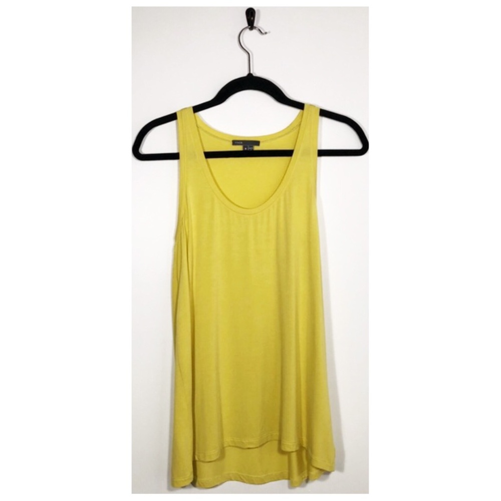Vince Yellow Scoop Neck Top